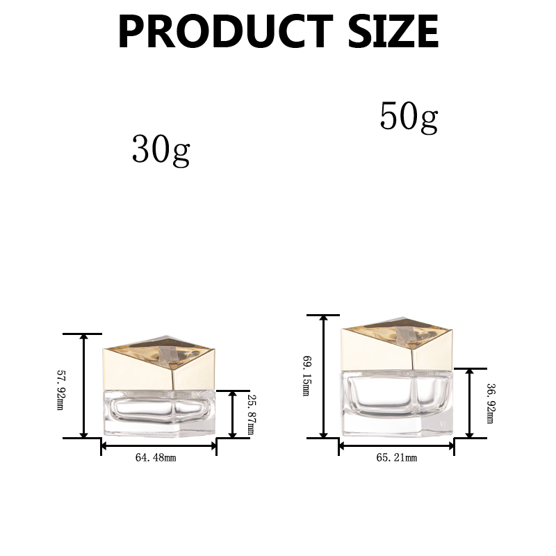 Glass Cream Jar Container